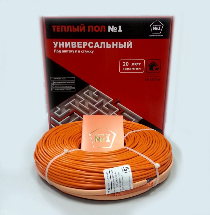 Нагревательная секция "Теплый пол №1" СТСП-64,3-900