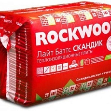 Rockwool Лайт Баттс скандик (1200*600*100) 6п/0,432м3/4,32м2/24пач.под